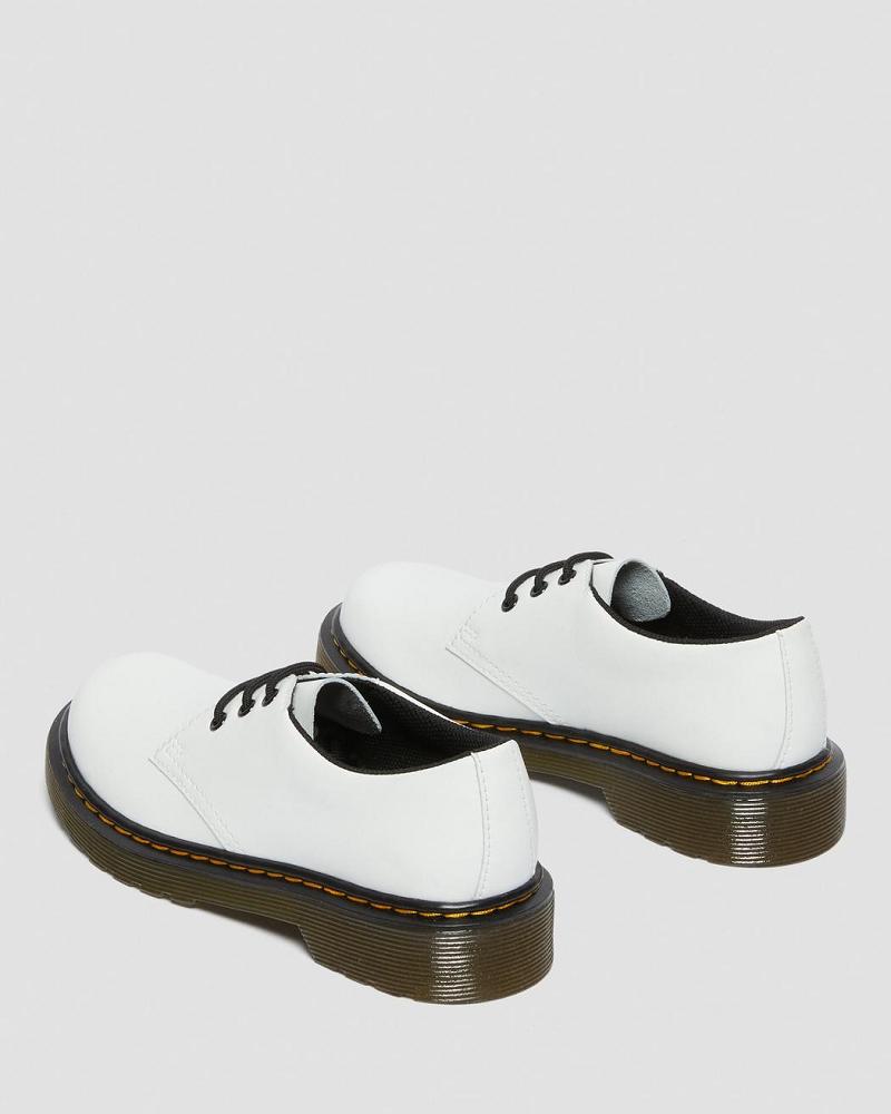 Zapatos Dr Martens Junior 1461 Cuero Encaje Up Niños Blancos | MX 101HAP